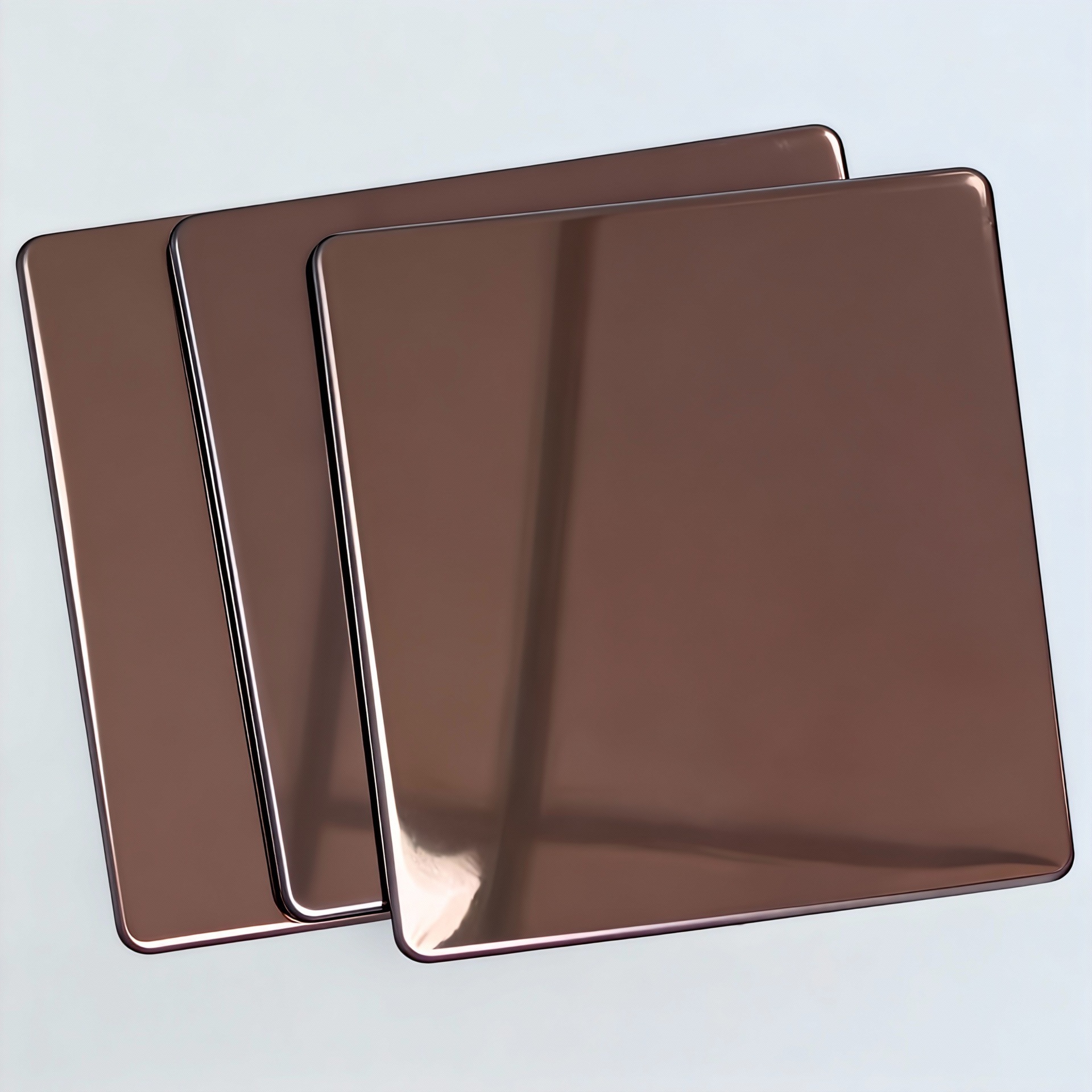 Stainless Steel Vacuum Coating Red Bronze Gold