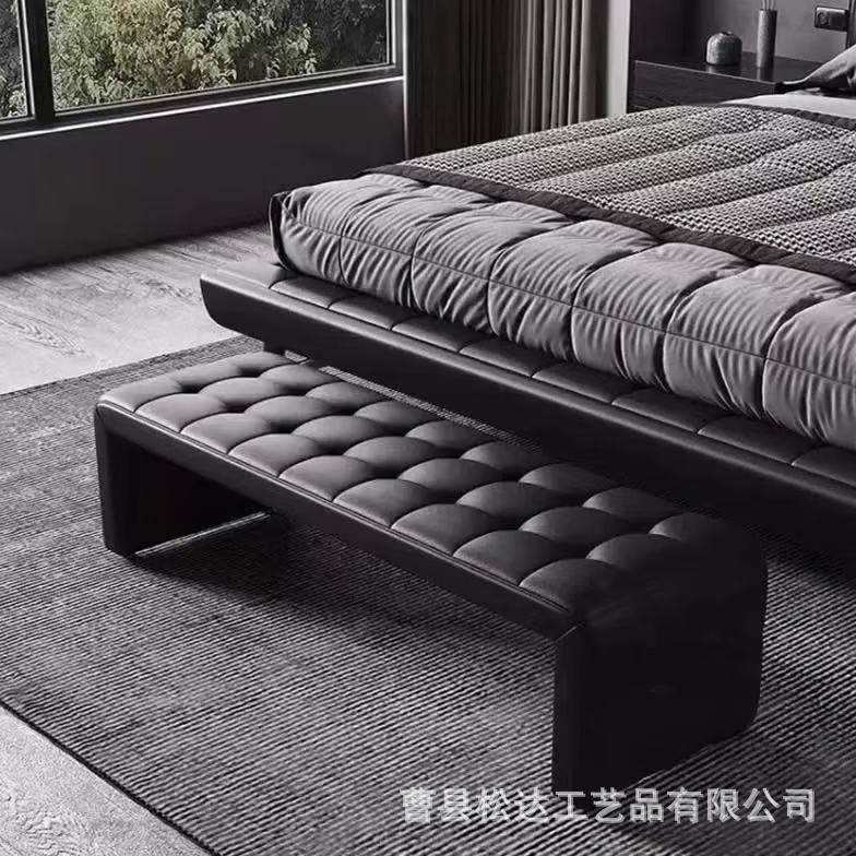 Индивидуальный табурет у изножья кровати, простой кожаный диван, табурет для спальни и гостиной, табурет для смены обуви у входной двери гардеробной