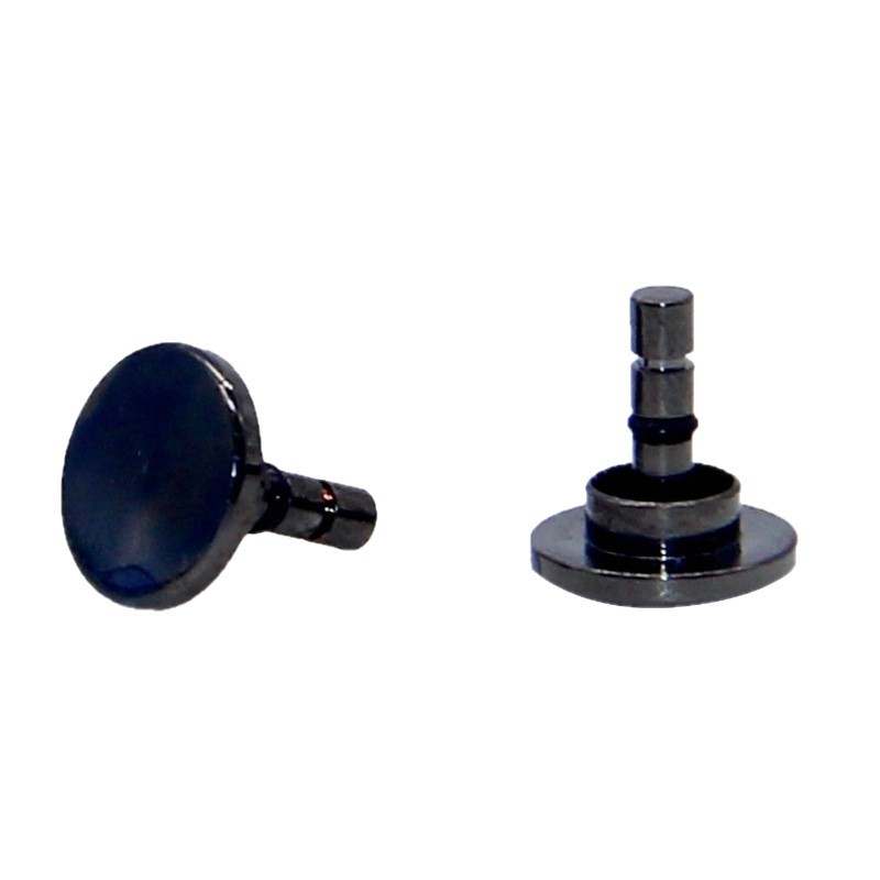 Stainless steel watch electronic press automatic lathe metal button black silver Smart Watch accessories button