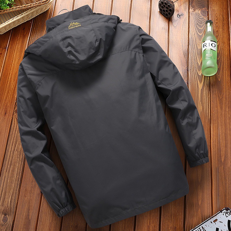 Manufacturer Approved Autumn Outdoor Sports Mountaineering Clothing Loose Large Size Single Layer Jacket Men's Windproof Jacket