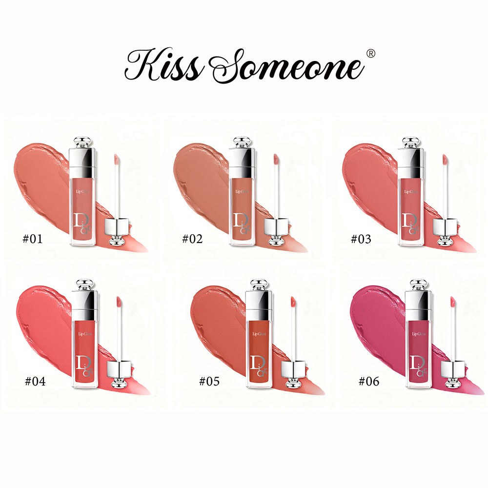 Cross-Border Exclusive New 6-Color Long-Lasting Non-Stick Lip Glaze Matte Matte Liquid Lipstick European and American Lip Gloss Wholesale