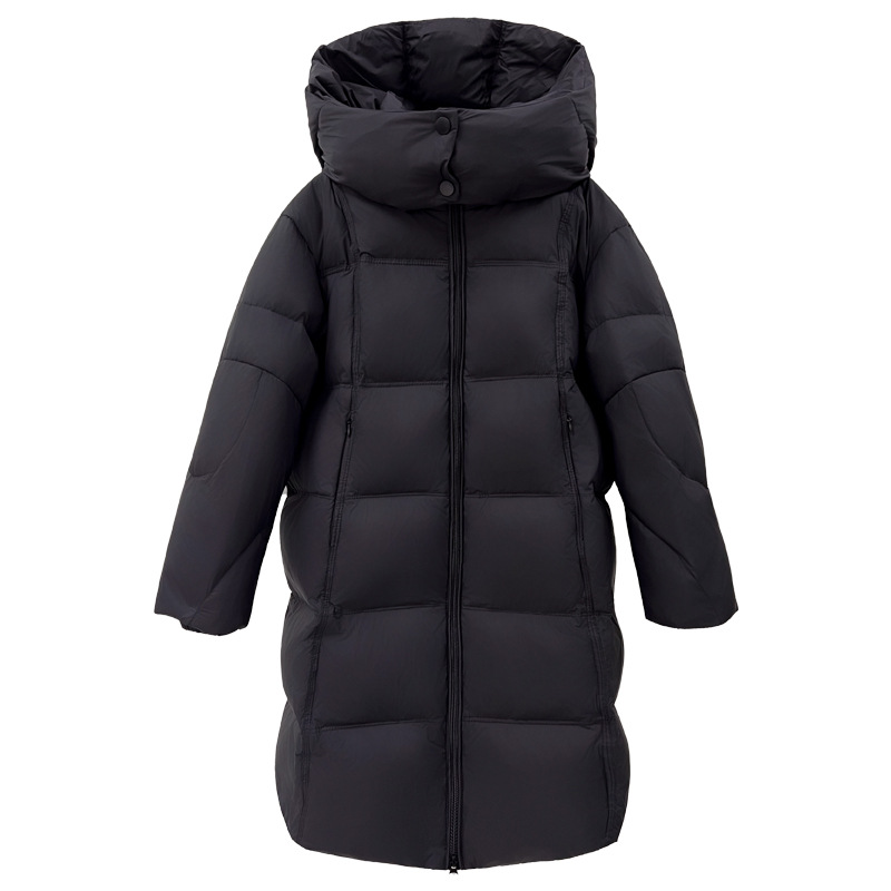 2025 Children's down Jacket Mid-Length Girls Winter New Style Medium and Large Children's Style White Duck down Children's Clothing Thickened Jacket