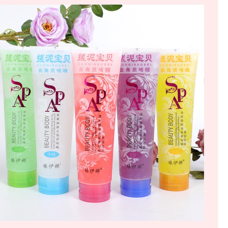 Yuanyina mud rubbing cream bath mud Exfoliating Mud Rubbing cream universal 350ml shower gel mixed batch