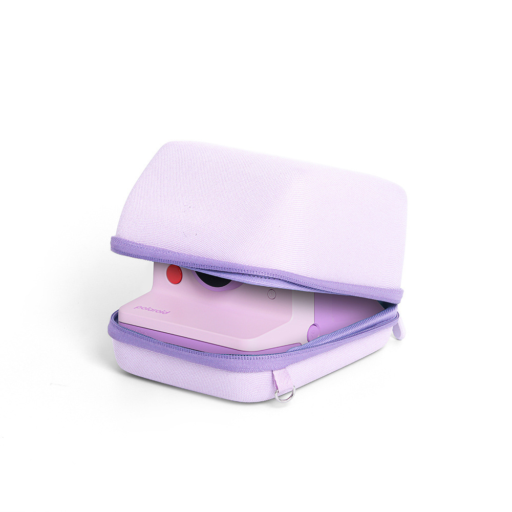 Suitable for Polaroid Universal Purple Cloth Texture Fitted Cosmetics Bag Protective Eva Hard Shell Protective Bag
