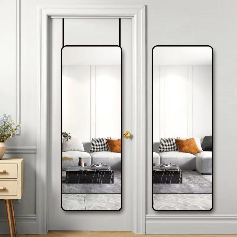 Door Hanging Mirror Door Rear Full-length Mirror Hanging Door Dressed Mirror Fitting Mirror Wall Hanging Wall-mounted Detachable Home Dormitory