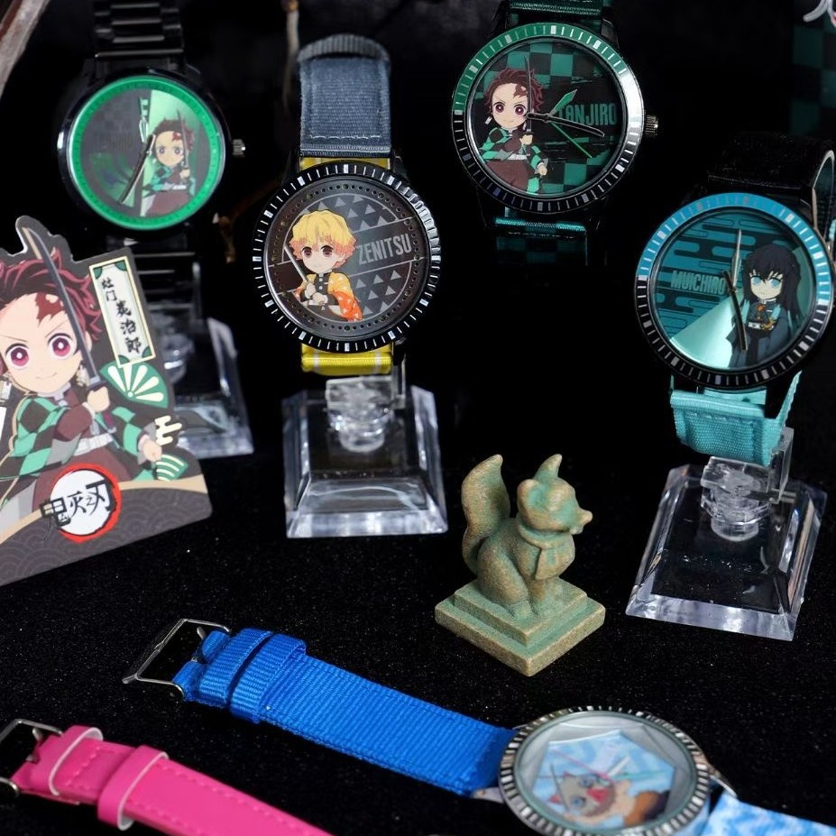 Official Qingyifang Demon Slayer: Kimetsu No Yaiba First Edition Blind Box Watch Series Watch Blind Box Anime Peripheral Wristwatch Gift