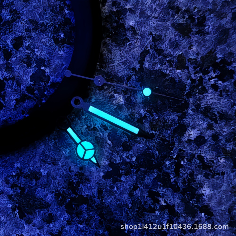 Water Ghost Modified Watch Accessories Bgw9 Luminous Pointer Sbu Watch Needle Green Luminous Suitable for Nh35/Nh34 Pointer