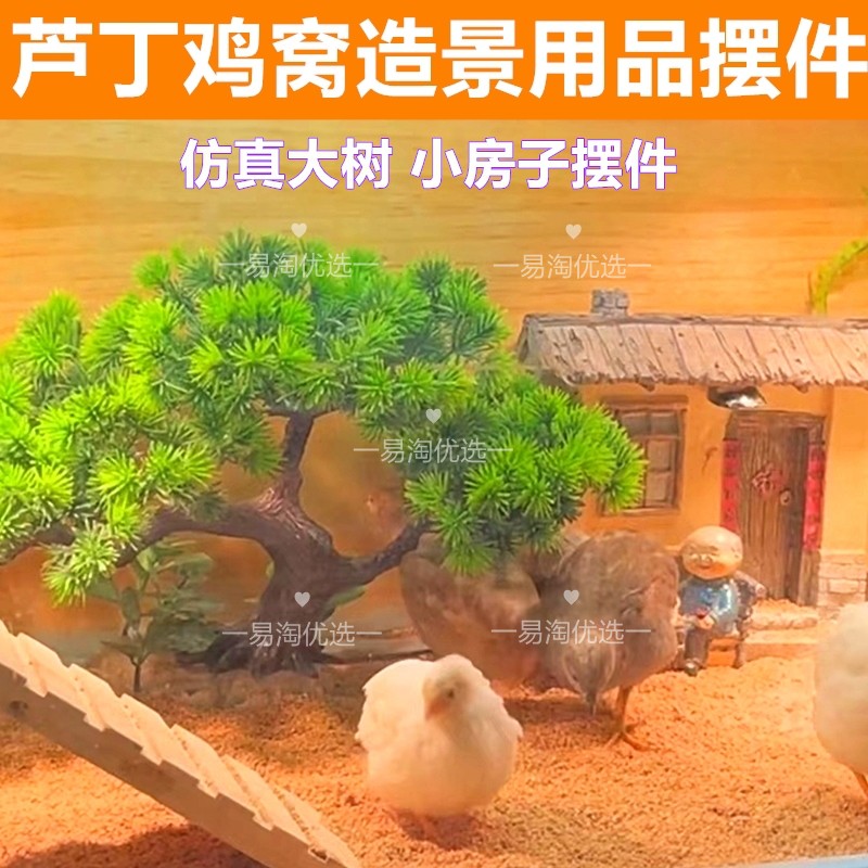 Курятник для перепелов и кур, деревянный, для дачи, зеленый, для микроландшафта