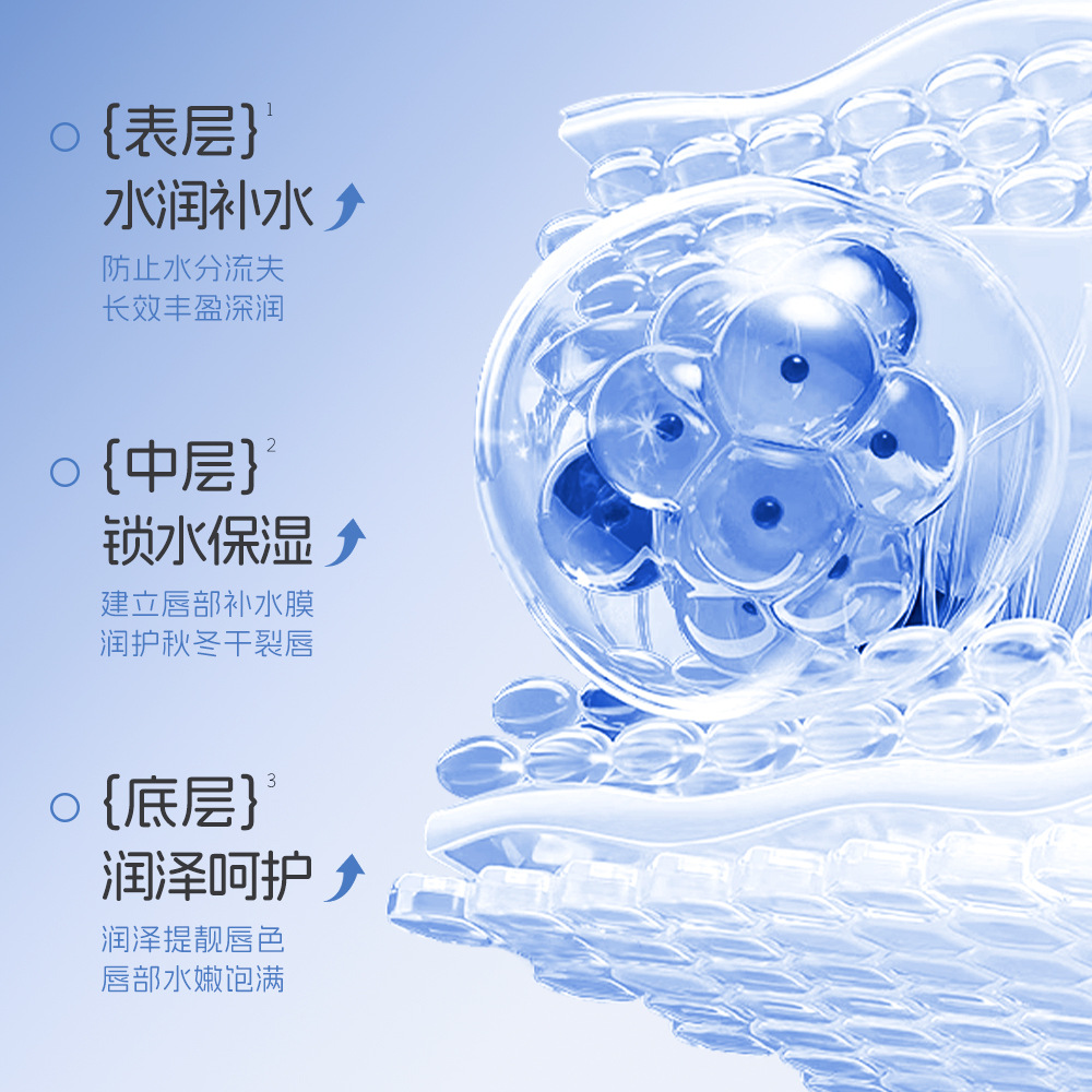 Hanboli Vitamin B5 Moisturizing Lip Balm Hydrating Anti-Drying Autumn and Winter Moisturizing Moisturizing Refreshing Non-Greasy Lip Mask