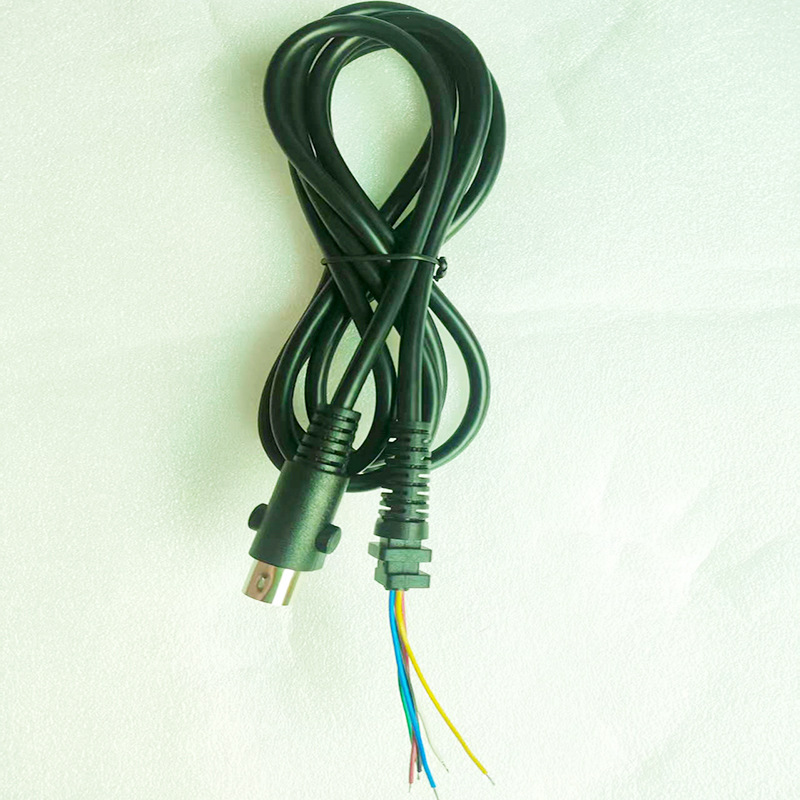 Кабель для подушек сидений 1-2 (основной) M12-6P авиационный разъем к Sr, длина 1.8 м, черный, OD: 6.0