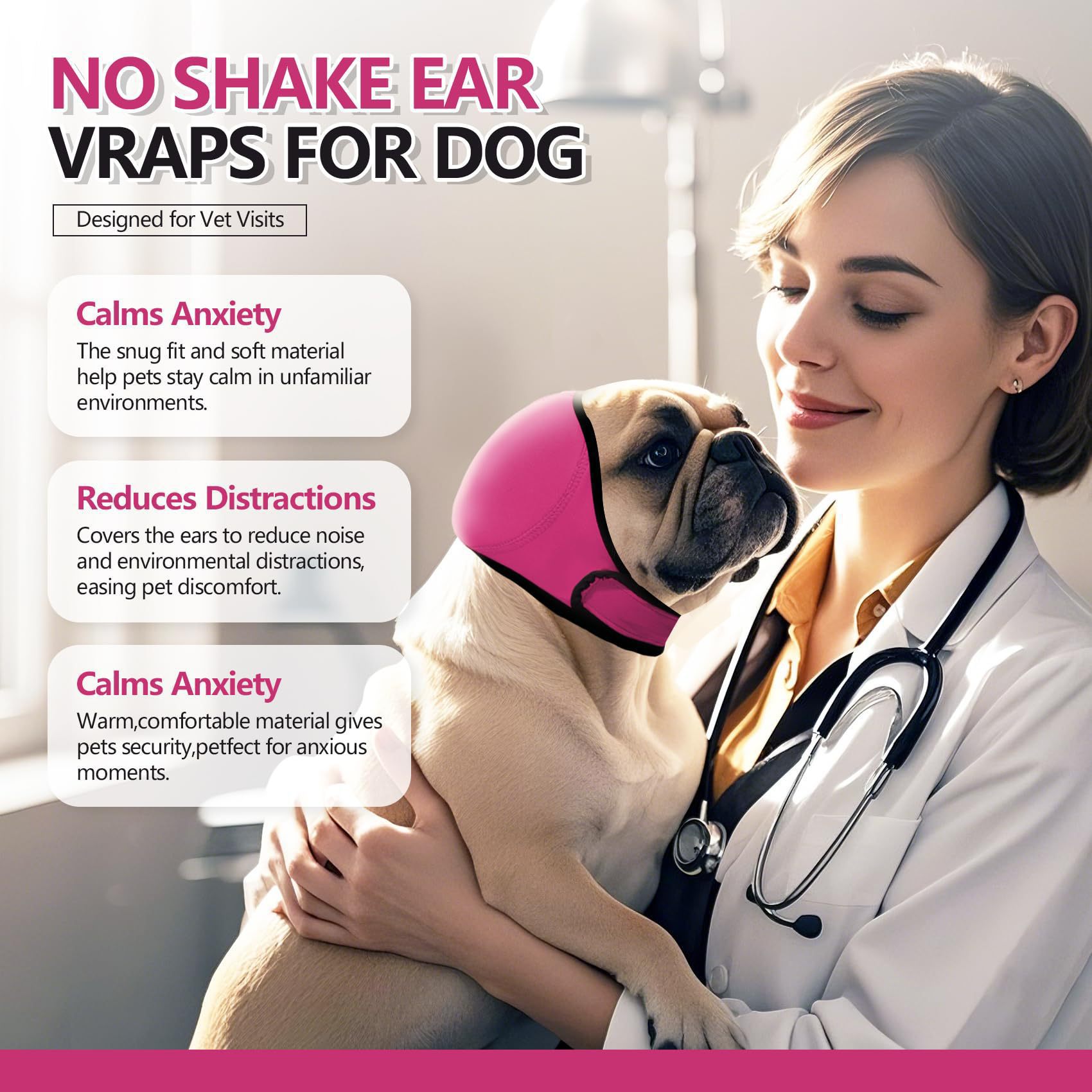 New Dog Earmuffs, Thickened and Enlarged Polyester Earmuffs, Dog Swimming Noise-Proof Hat, Warm Hooded Earmuffs