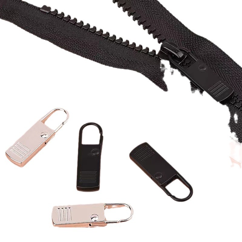 Box zipper accessories zipper head universal zipper piece pendant decorative backpack zipper detachable zipper head pull head