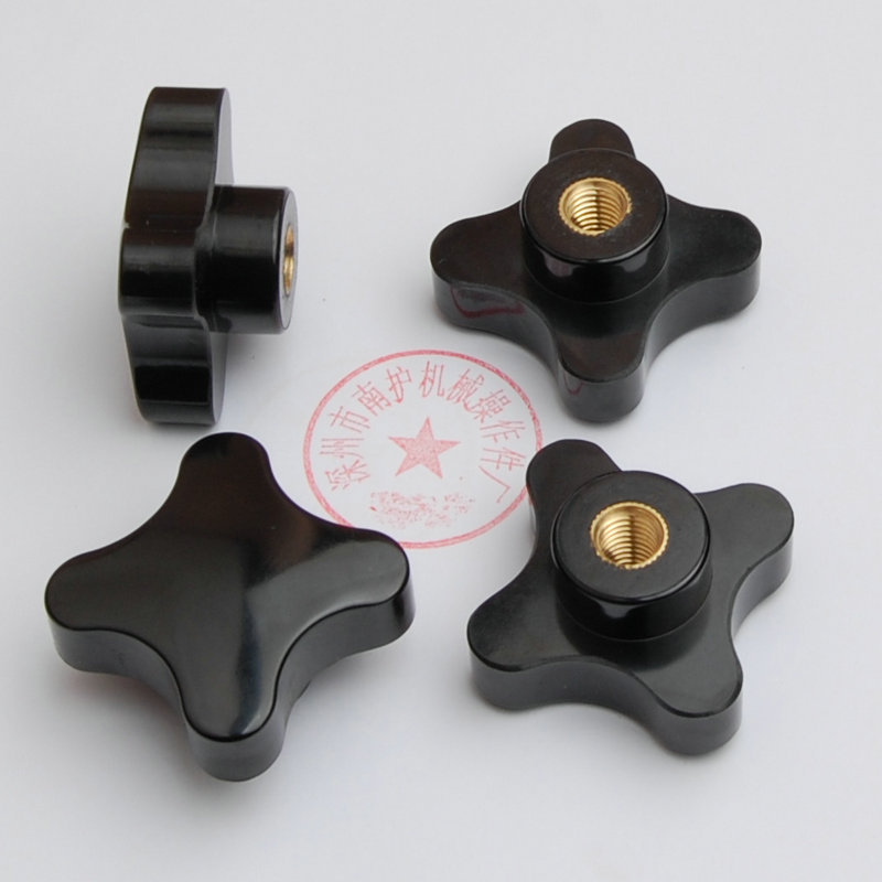 Plastic Nut Outer Diameter 55/75//Five-Star Handle Copper Core Locking Nut Without Perforation Blind Hole Blind Hole Locking