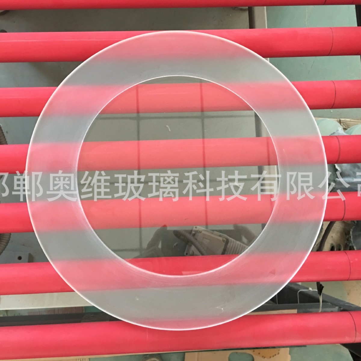 Glass Milling Type Custom Processing Stepped Tempered Glass Panel Round Punched Ultra-White Optical Special-Shaped Tempered Glass