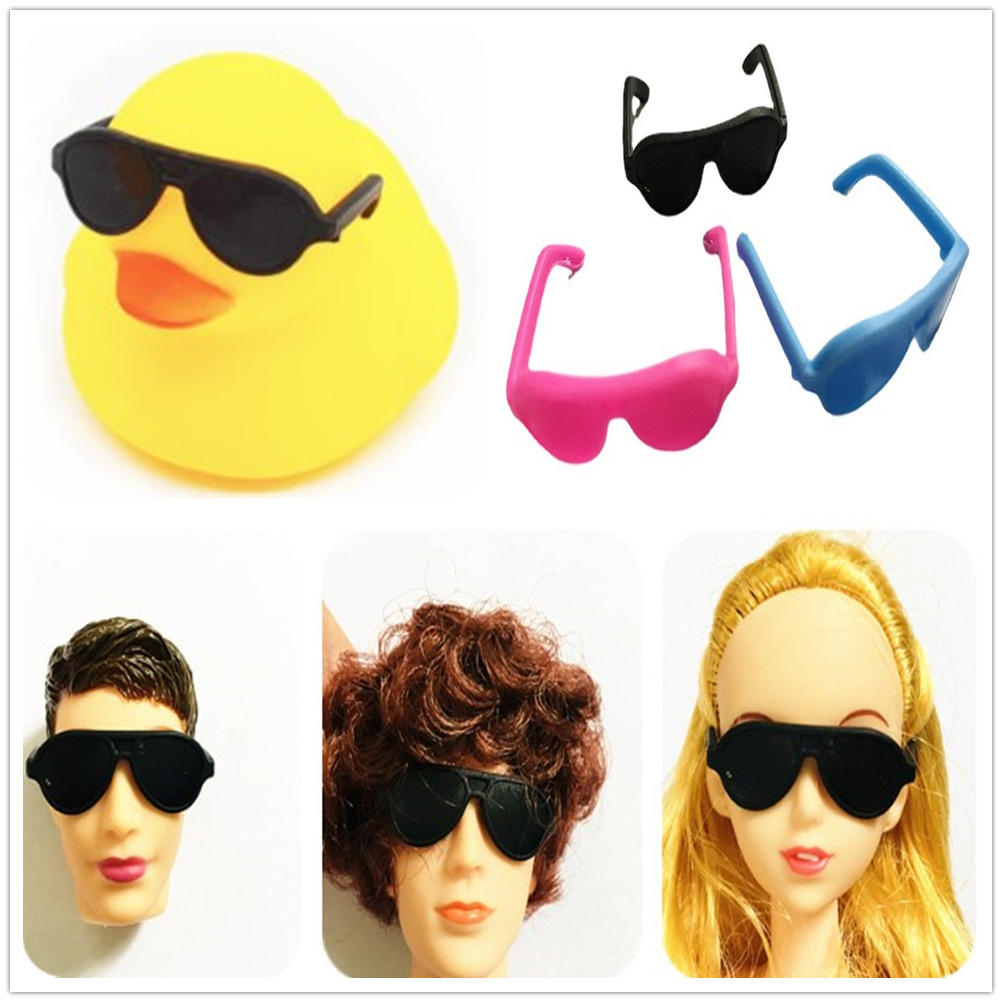 Мини-очки 3см, маленькие очки, аксессуары для соседей в игровом доме, магазин молочного чая №8, маленькая желтая утка