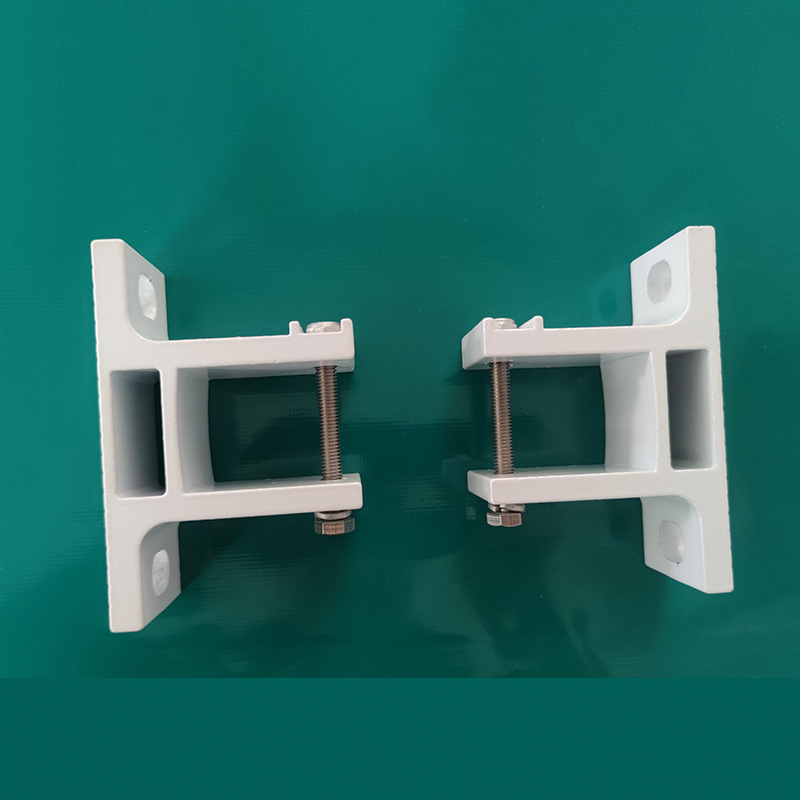 White Painted Awning Installation Wall Code Fixing Accessories Aluminum Alloy Canopy Material Spot Square Tube Wall Code