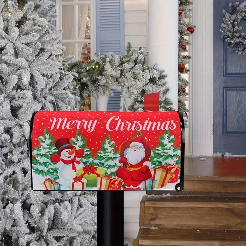 Cross-Border New Magnetic Mailbox Protective Cover with Picture Printing Outdoor Garden Decoration Mailbox Cover Protective Cover Customization