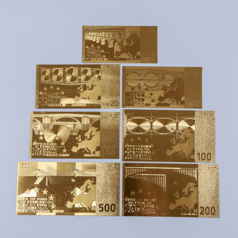 Cross-Border Pet Dollar Commemorative Banknotes, Gold Banknotes, Gold Foil Banknotes, Peripheral Gifts, Crafts, Collections, Plastic Banknotes Wholesale