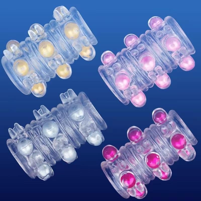 Big Pearl Dragon Ball crystal ring men's sex toys vibration lock ring wolf tooth cover adult sex toys wholesale