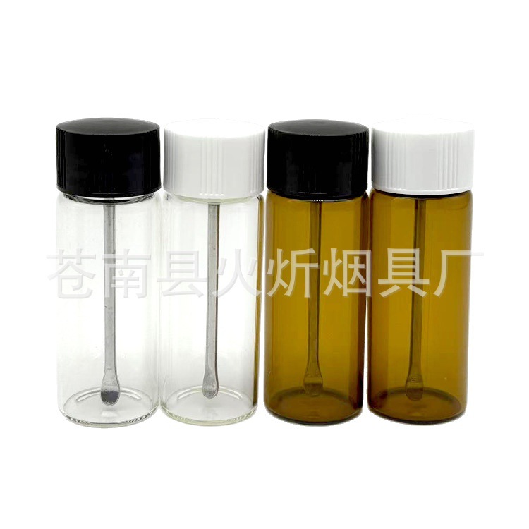 Нюхательная бутылка с ложкой, прозрачная стеклянная коробка для хранения медикаментов, аксессуары для медицинской коробки