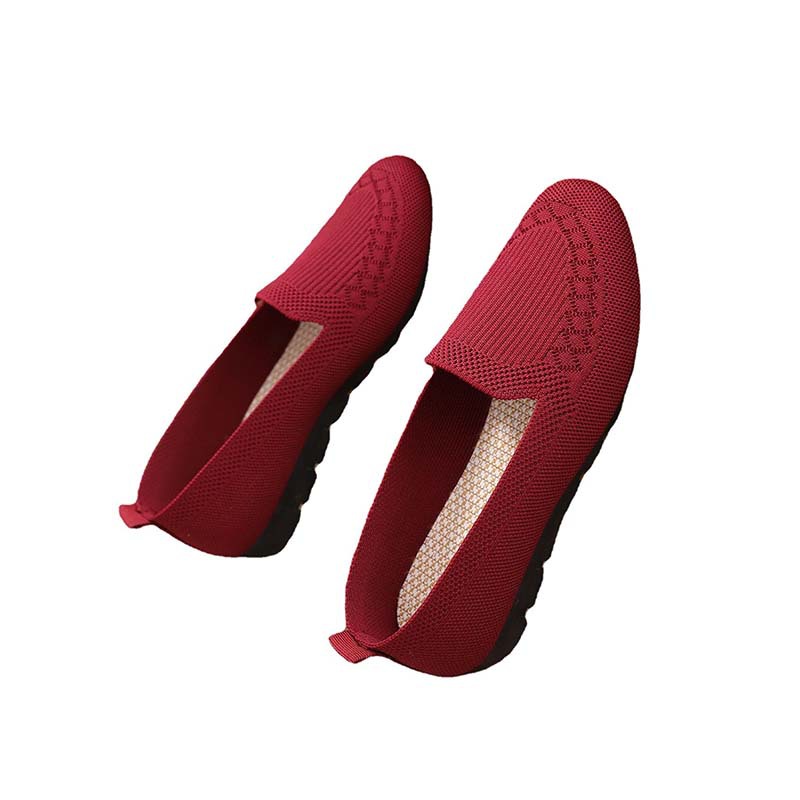 Temu Dropshipping Cross-Border Large Size Old Beijing Cloth Shoes Soft Sole Shallow Mouth Casual Shoes One-Step Women's Shoes