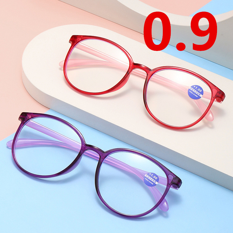 Новые легкие модные очки для чтения, защита от синего света, большие круглые оправы, HD очки для чтения для среднего возраста, оптовая продажа 3097