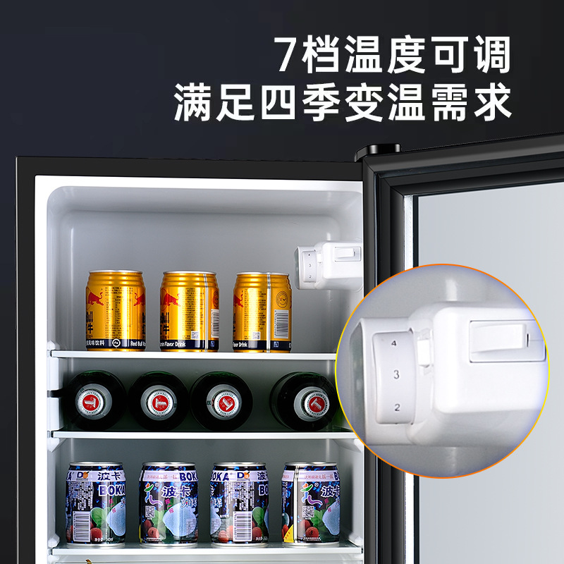 Meiling Mini Refrigerator Household Small Dormitory Mini Energy Saving Large Capacity Power Saving Single Door Hotel Room Refrigerated Refrigerator