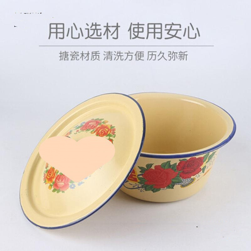 Enamel Lard Jar for Home Use, Donkey Hide Gelatin Lard Butter Jar for Home Use, Meat Oil Enamel Jar with Lid, High Temperature Resistant Sealed Jar