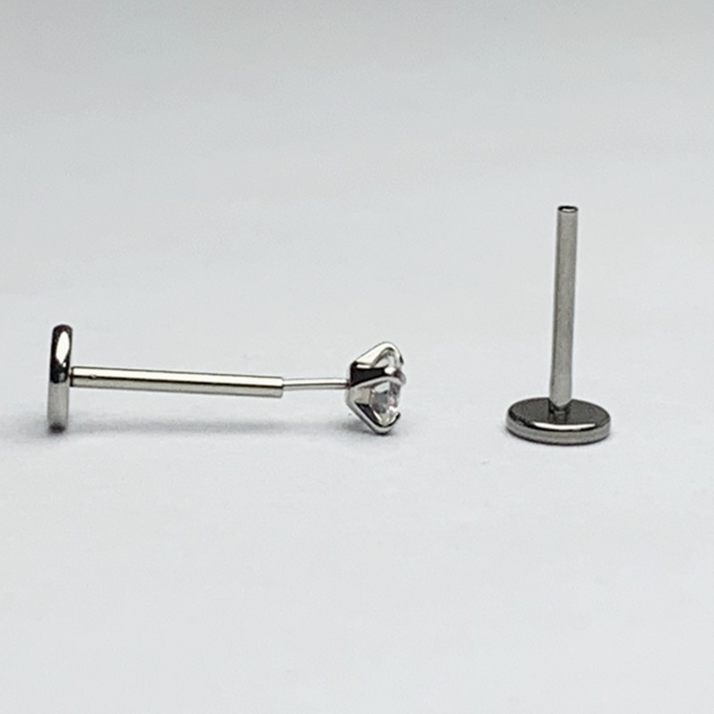 Stainless Steel Piercing Jewelry Lip Stud Base Accessories Lip Rod Ear Rod Insert Rod Inner Tooth Rod Jewelry Accessories Factory Direct Sale