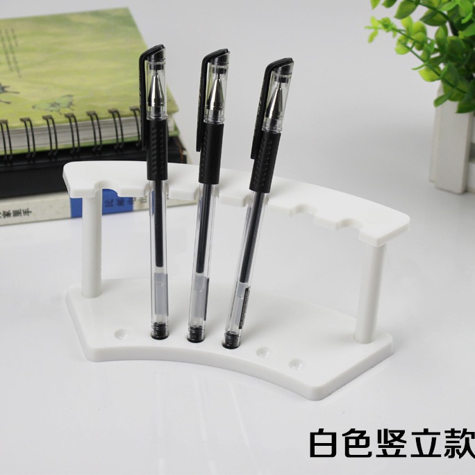 Transparent Plastic Pen Holder Eyeliner Eyebrow Pencil Makeup Display Stand Ballpoint Pen Stationery Fan Display Stand Manufacturer Wholesale