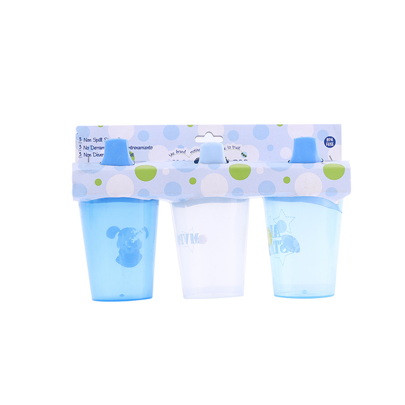 ALG large diameter baby water Cup duckbill Cup sealed anti-drip water Cup 200ml plastic cup maternal and child supplies