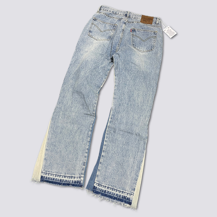 GALLERY DEPT. Denim Flared Pants Washed Old Stitched Jeans