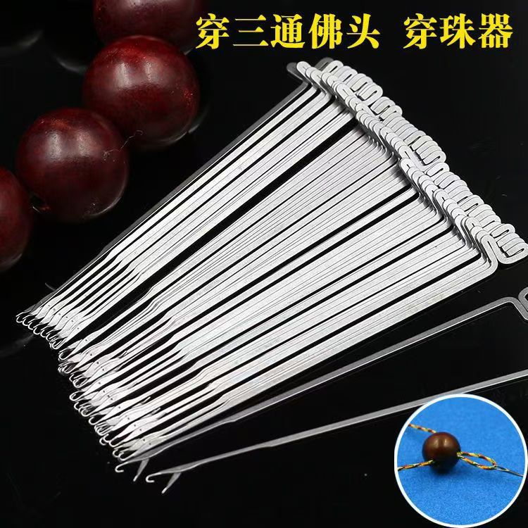 Wholesale Crochet small size Crochet Single Hook Bead Crochet Buddha Head Knitted Bead Piercing Tool Tee Crochet