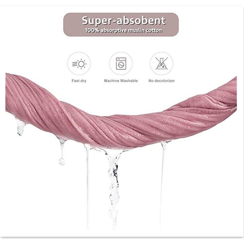 Factory baby double-layer gauze bib baby crepe gauze bib bib triangle towel double-sided towel