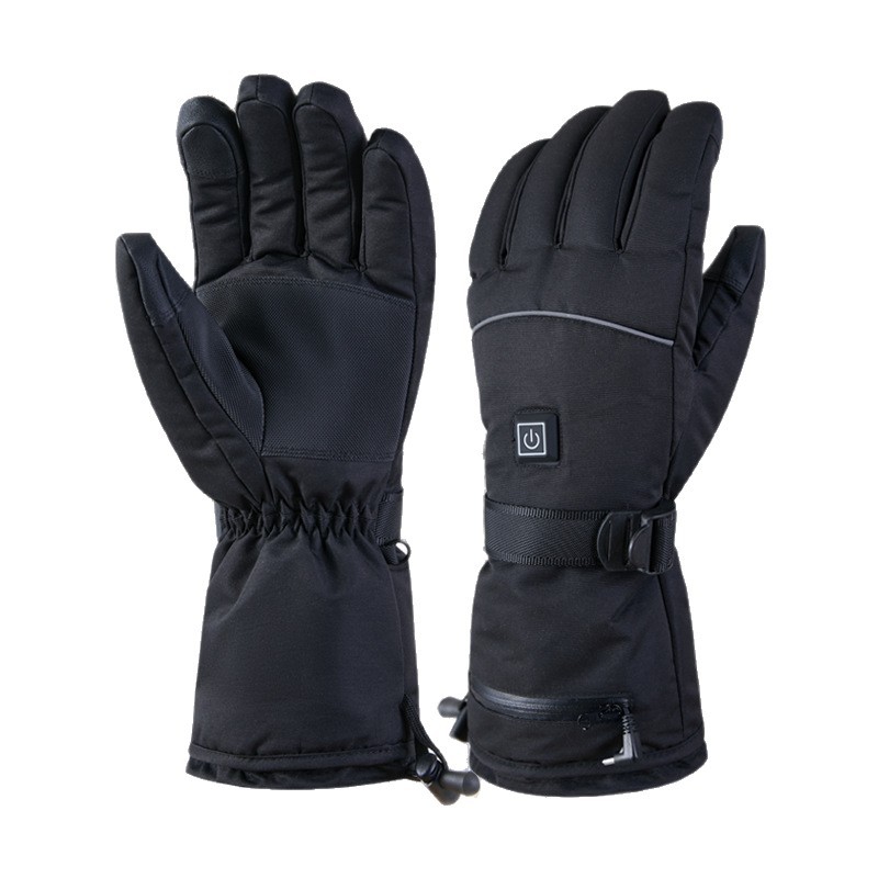Cross-Border Winter Rechargeable Heated Gloves, Cycling Gloves, Outdoor Ski Electric Heated Gloves, Warm Touch Screen Heating Gloves