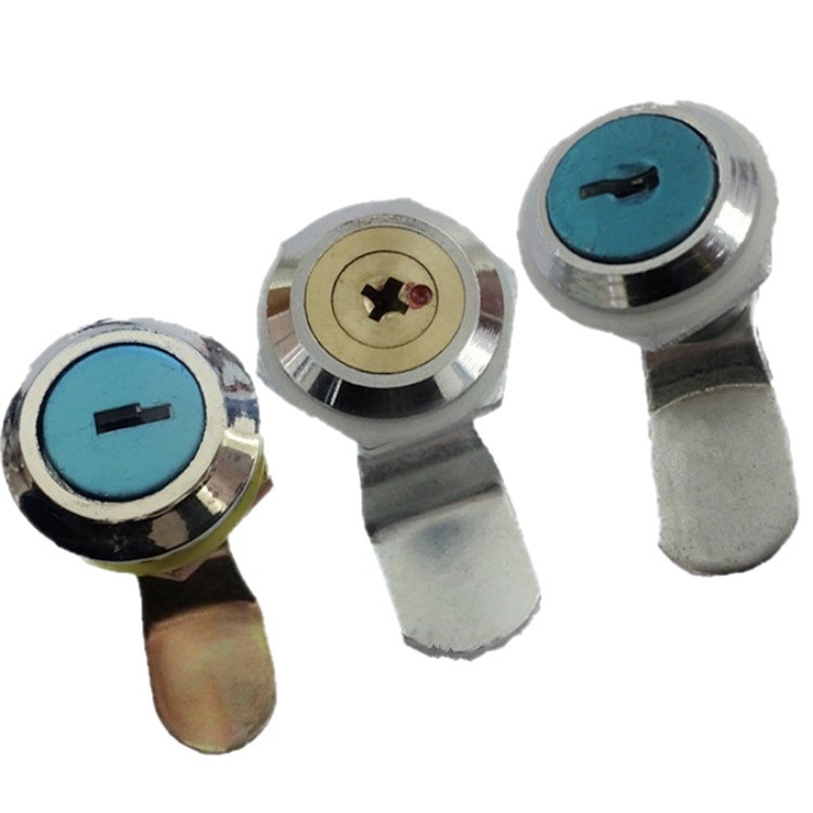 Ms403 Small Round Lock Iron File Cabinet Lock Semi-Iron All-Iron Distribution Box Lock Zinc Alloy Copper Core Lock Ms403 Cross-Border