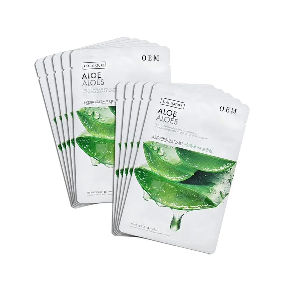 Cross-Border Processing of Vitamin C Hydrating Mask, Moisturizing, Soothing and Moisturizing Plant and Fruit Essence Care Mask Oem Customization