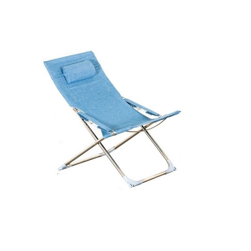 Backrest Folding Recliner Balcony Nap Simple Sleeping Chair Portable Outdoor Beach Chair Lounge Chair Recliner Office
