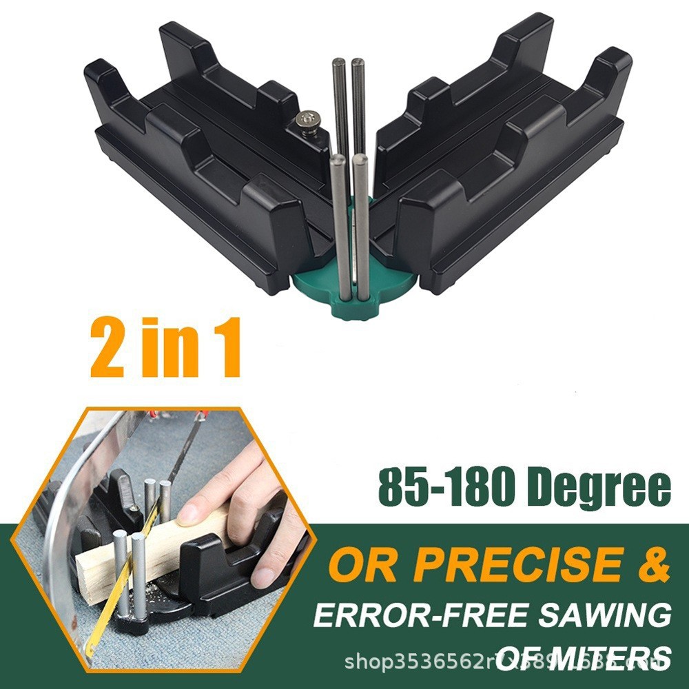 Bevel and mitre box 2 in 1 function bevel miter frame for cutting precision bevel with scale