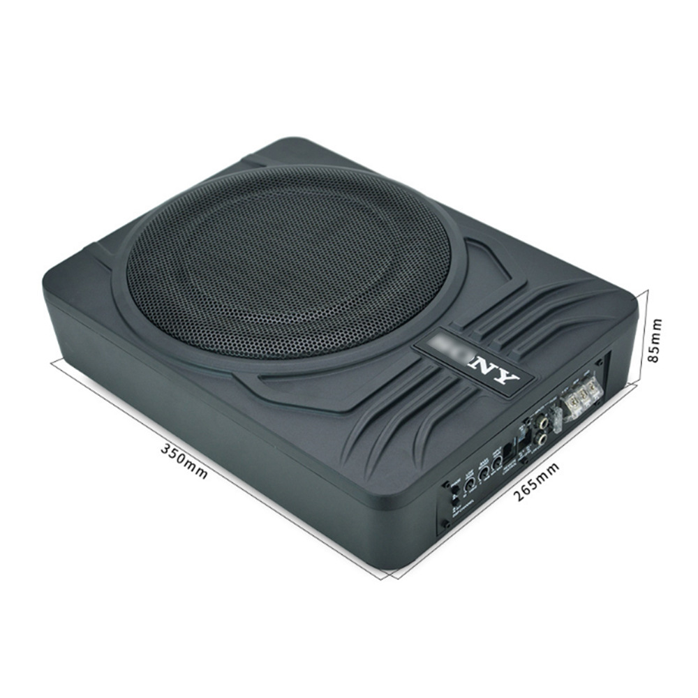 12V High-Power Aluminum Alloy Car Speaker Under-Seat Audio Modification 10inch Xiao Gangbao Ultra-Thin Subwoofer