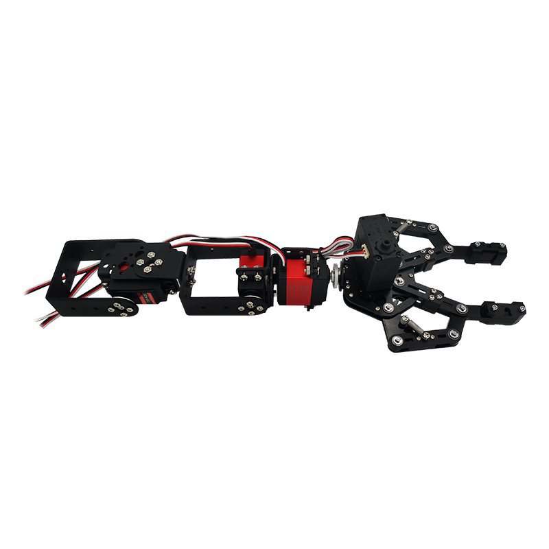 4 Degrees of Freedom Mechanical Arm Handling Trolley Servo Claw Robot Competition Kit Four-Axis Aluminum Alloy
