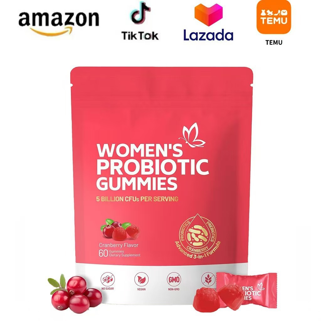 Модель для Детского Сада Хит Продаж Клюквенные Женские Пробиотические Жевательные Конфеты Кросс-Бордер Завод Готовый Запас