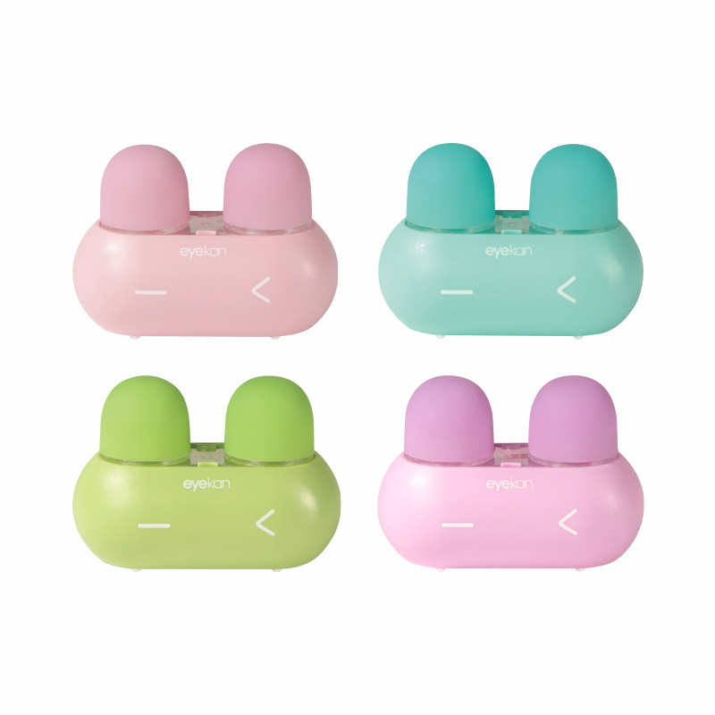 eyekan contact lens cleaner automatic flusher rabbit cute electric contact lens box