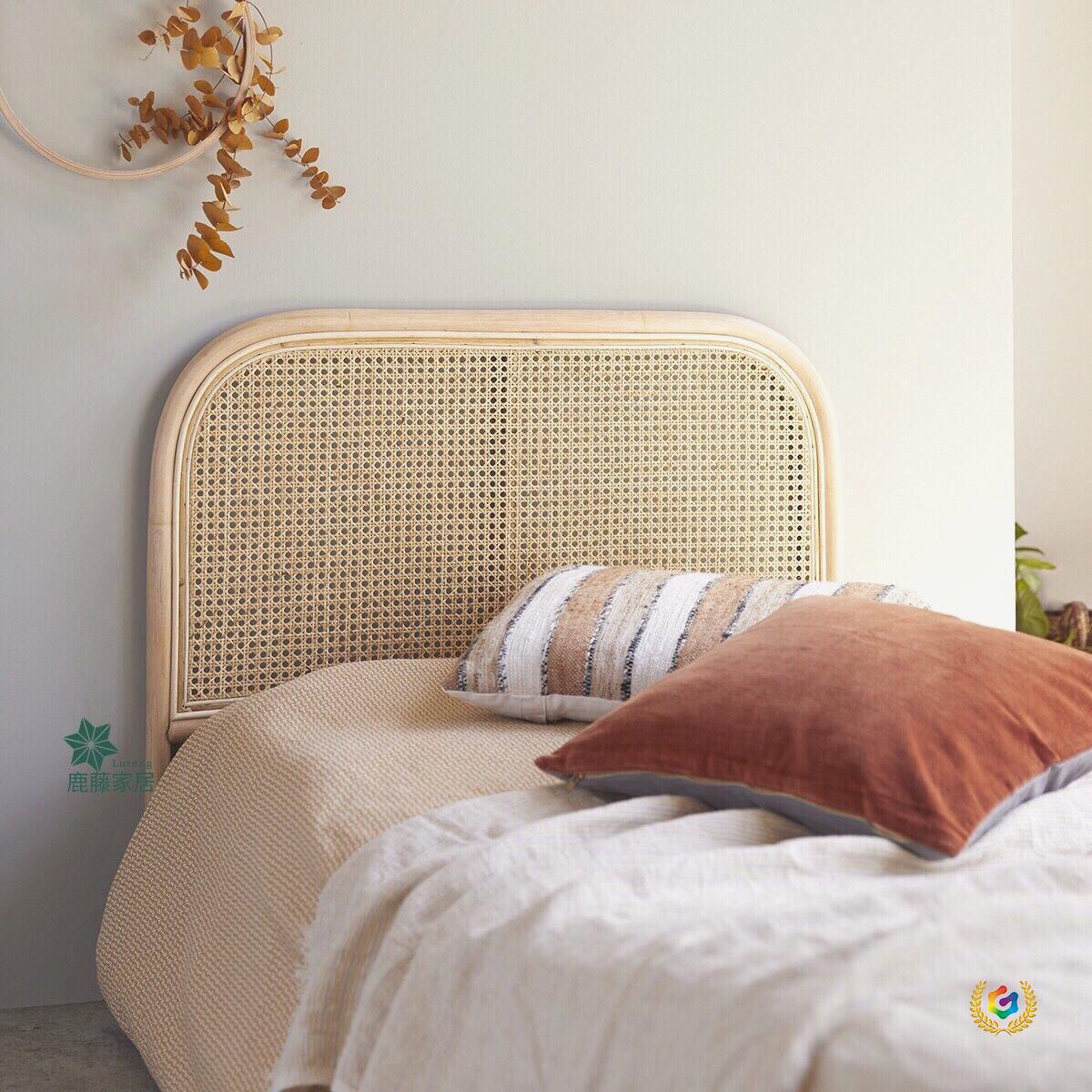 ✅ 1.8m Bed Headboard Rattan Headboard Bed Backboard B&B Hotel Scandinavian Simple Bedside Decorative Board