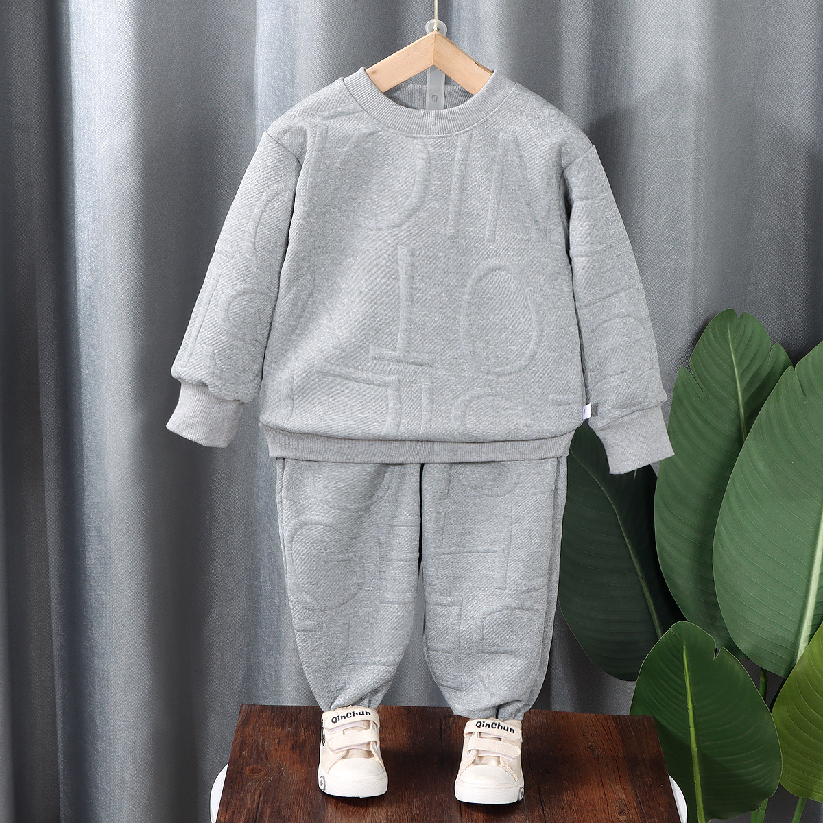 Autumn Boys' Outfit 2025 New Style Girls' Sweatshirt Two-Piece Set Children's Sportswear for Toddlers and Kids Trendy Children's Clothing