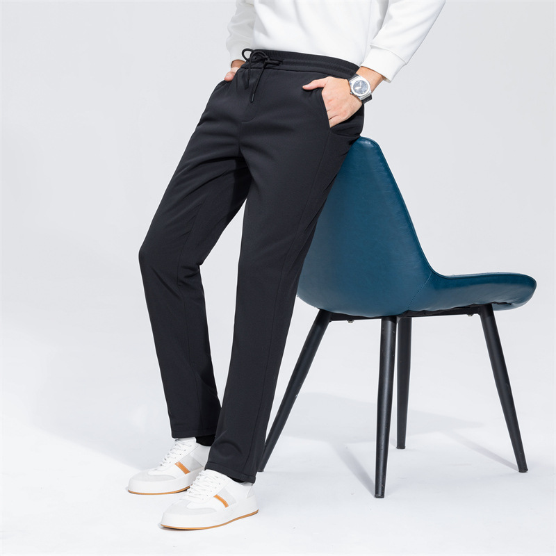Men's down Pants Fashionable Outerwear Elastic Casual Pants Long Pants Winter Men's Warm Duck down