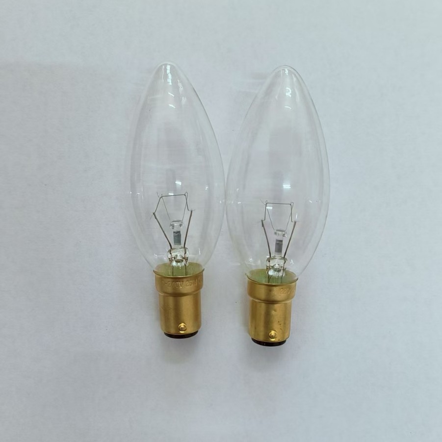 Лампа C35 свеча 220В B15 медная желтая, эксклюзивно для Amazon