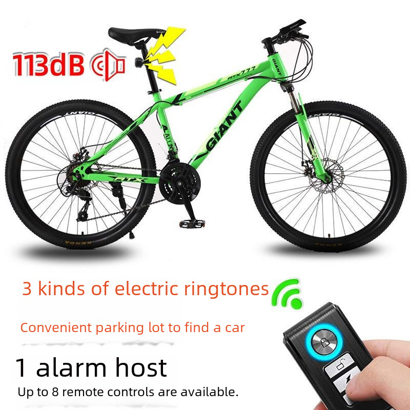 Carefully Selected Charging Remote Control Vibration Vehicle Anti-Theft Alarm Bicycle Electric Bicycle Mountain Bike Off-Road Vehicle
