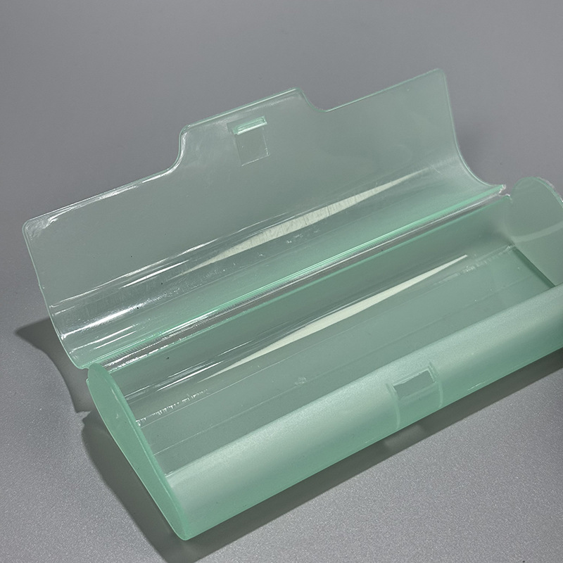 Frosted Plastic Transparent Style Glasses Box Cross-border Simple Solid Color Portable High-value Fashionable Storage Glasses Box