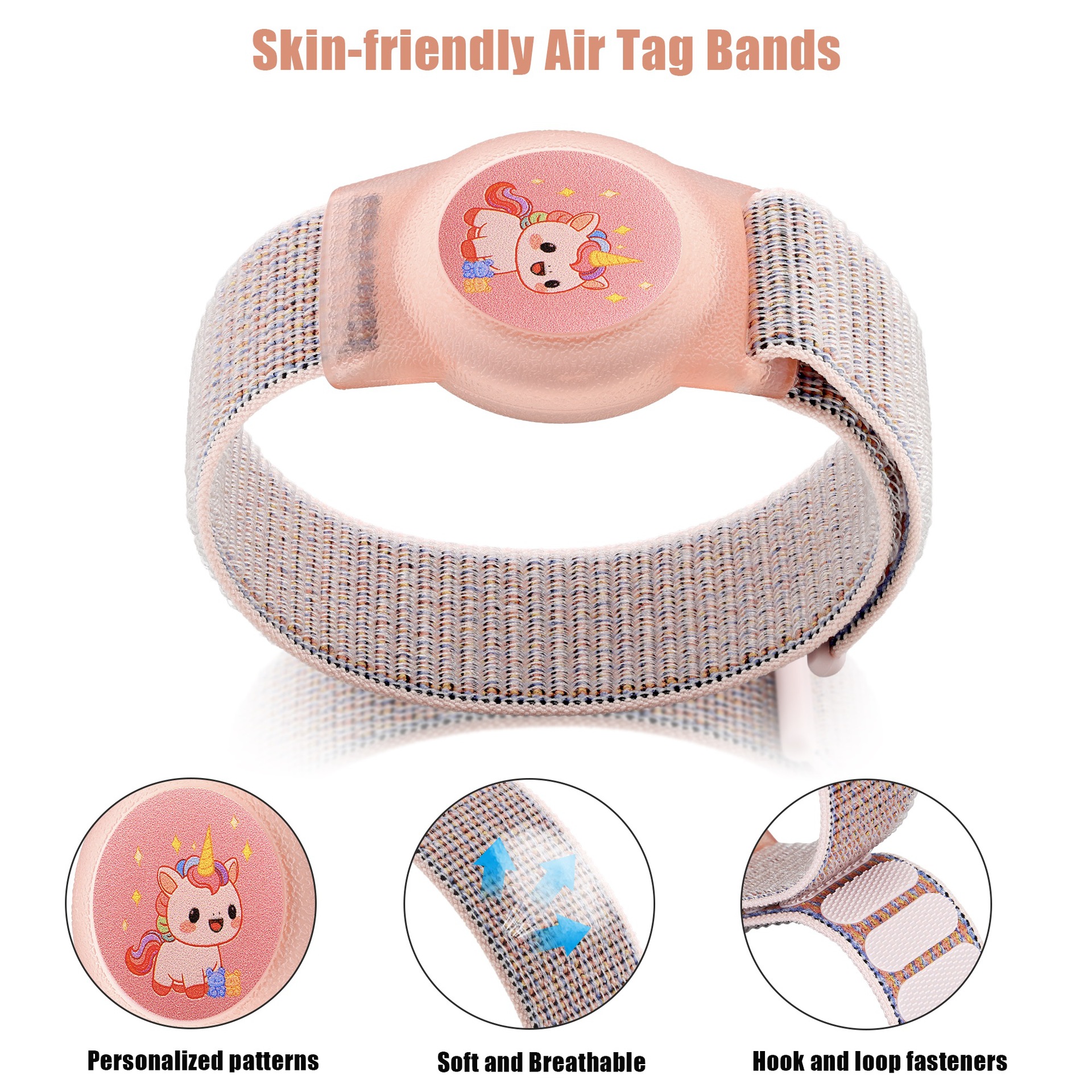 Suitable for Airtag Anti-Lost Device Protective Cover Tracker Nylon Loop Protective Case Apple Locator Protective Cover